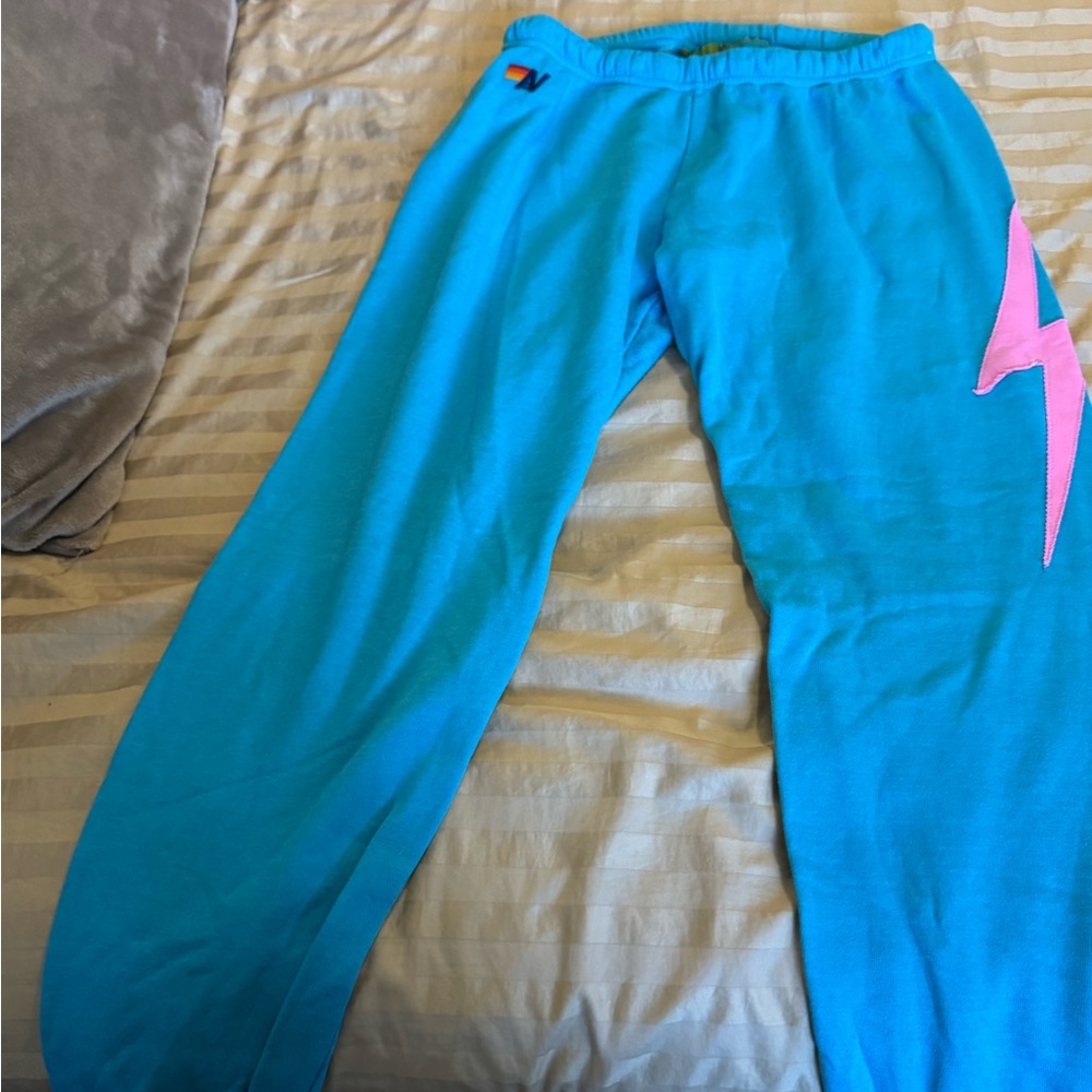 Aviator Nation NWOT lightening bolt sweatpants. Size XL.